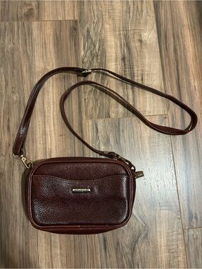 Wrangler Brown Leather Crossbody Bag